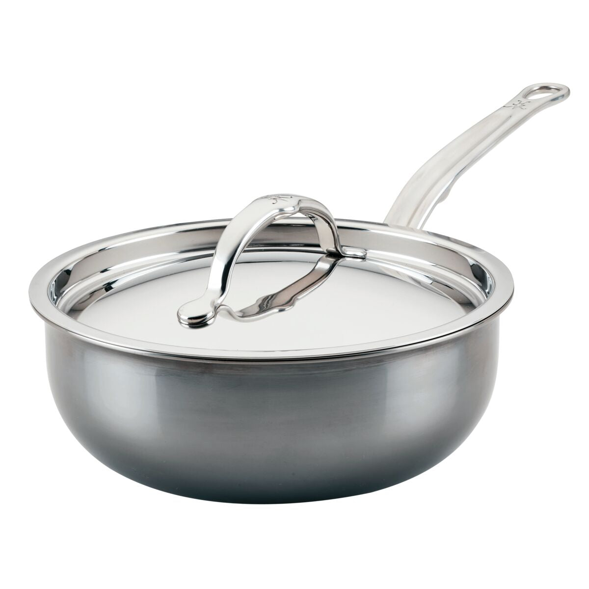 Hestan NanoBond Titanium Stainless Steel Saucier Pan with Lid, 2-Quart