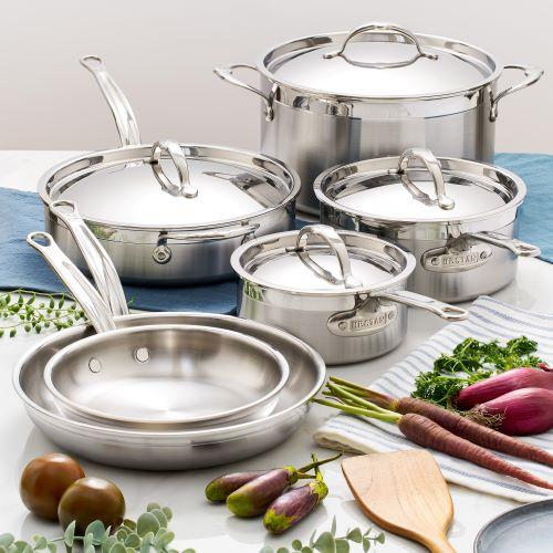 10-Piece Stainless Clad Set