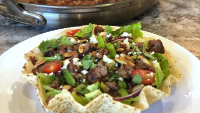 Impossible Beef Taco Salad with Cilantro-Lime Vinaigrette