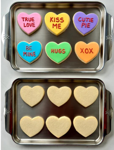 Love Note Frosted Heart Cookies