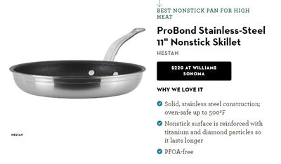 ProBond TITUM(™) is named Best Nonstick Pan for High Heat